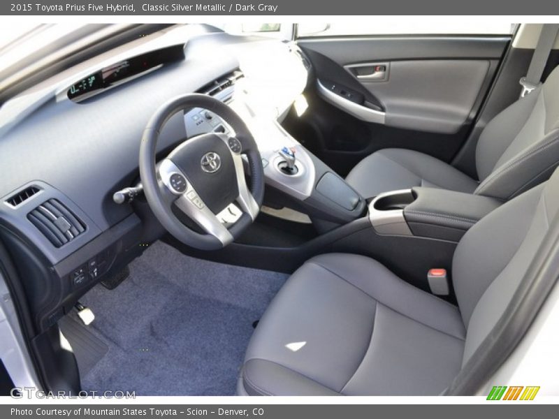 Classic Silver Metallic / Dark Gray 2015 Toyota Prius Five Hybrid