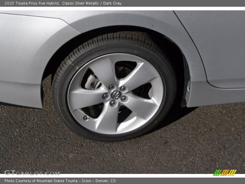 Classic Silver Metallic / Dark Gray 2015 Toyota Prius Five Hybrid