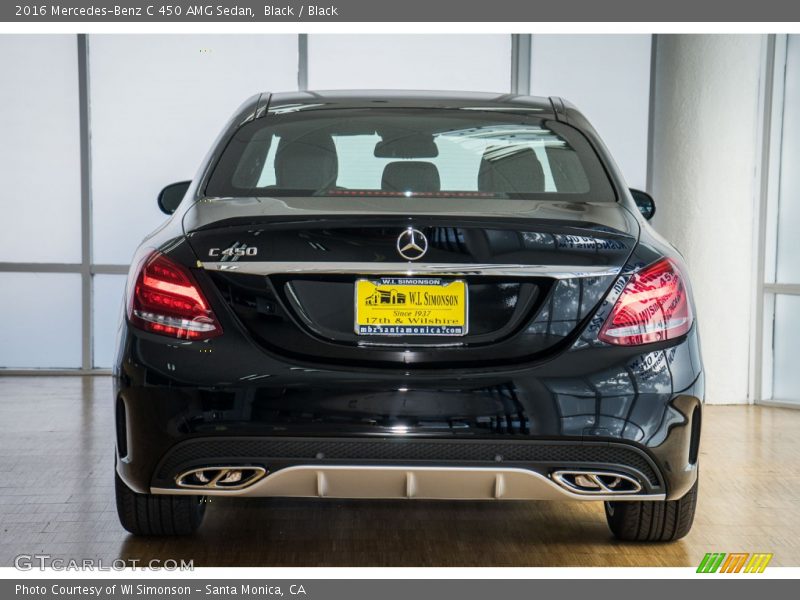 Black / Black 2016 Mercedes-Benz C 450 AMG Sedan