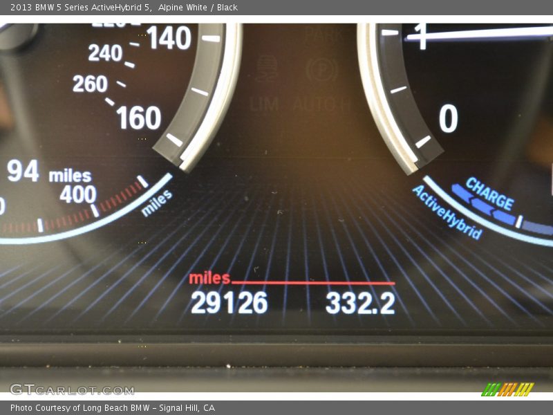 Alpine White / Black 2013 BMW 5 Series ActiveHybrid 5