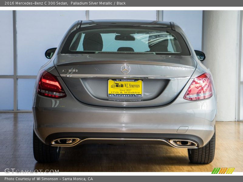 Palladium Silver Metallic / Black 2016 Mercedes-Benz C 300 Sedan