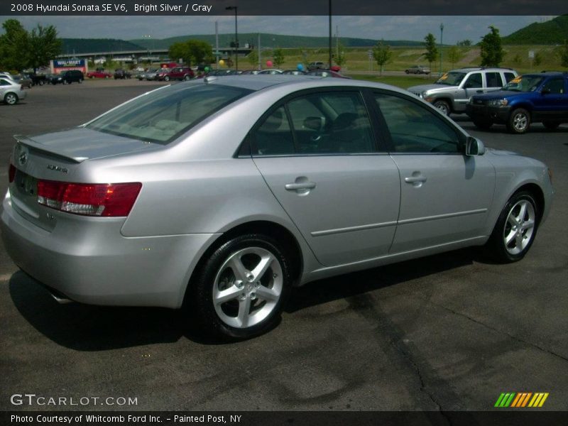 Bright Silver / Gray 2008 Hyundai Sonata SE V6