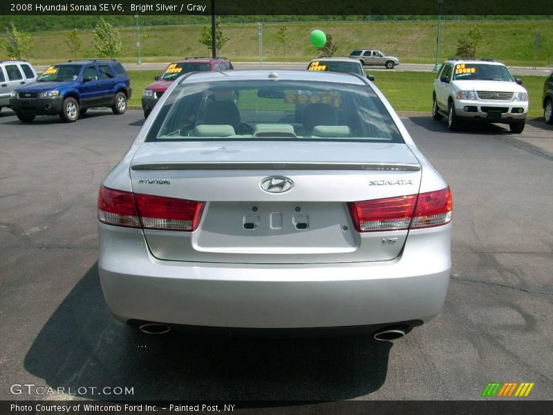 Bright Silver / Gray 2008 Hyundai Sonata SE V6
