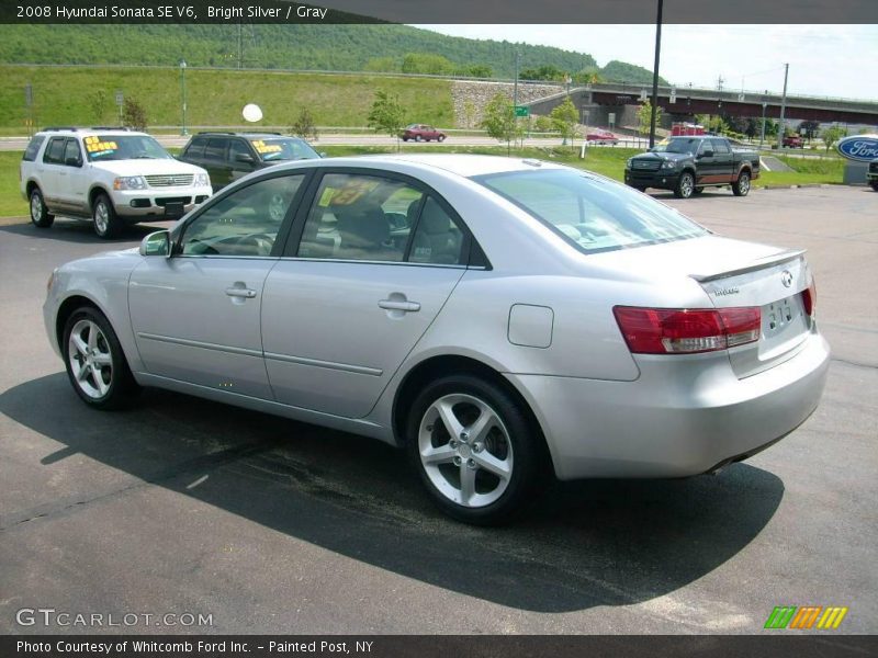 Bright Silver / Gray 2008 Hyundai Sonata SE V6