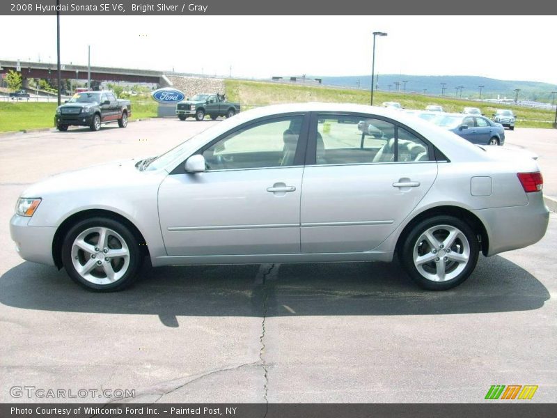 Bright Silver / Gray 2008 Hyundai Sonata SE V6