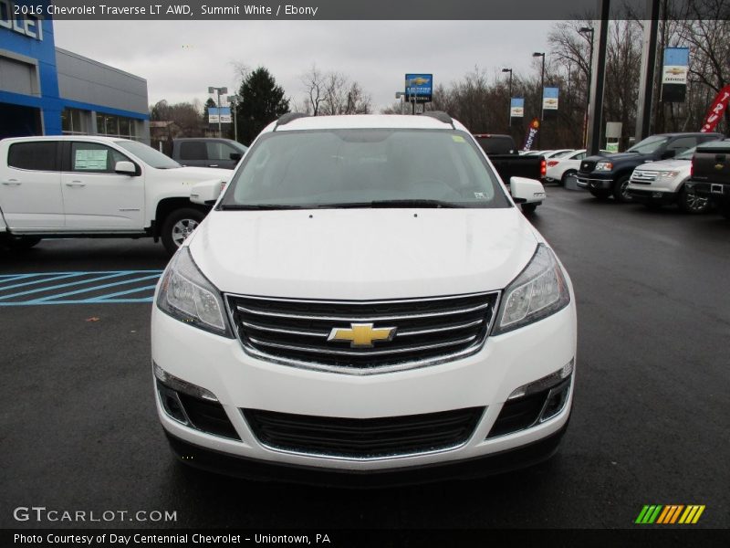 Summit White / Ebony 2016 Chevrolet Traverse LT AWD