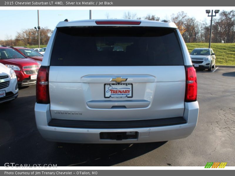 Silver Ice Metallic / Jet Black 2015 Chevrolet Suburban LT 4WD