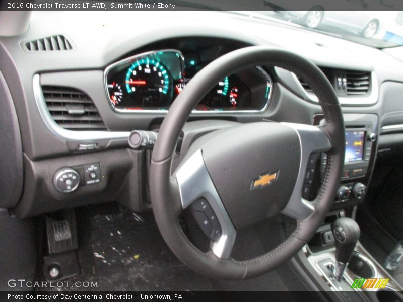 Summit White / Ebony 2016 Chevrolet Traverse LT AWD