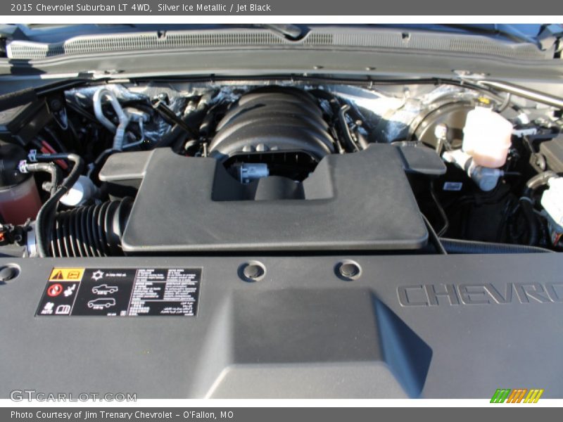 Silver Ice Metallic / Jet Black 2015 Chevrolet Suburban LT 4WD