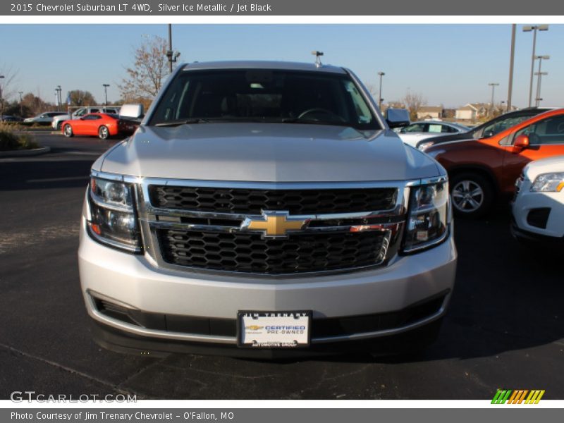 Silver Ice Metallic / Jet Black 2015 Chevrolet Suburban LT 4WD