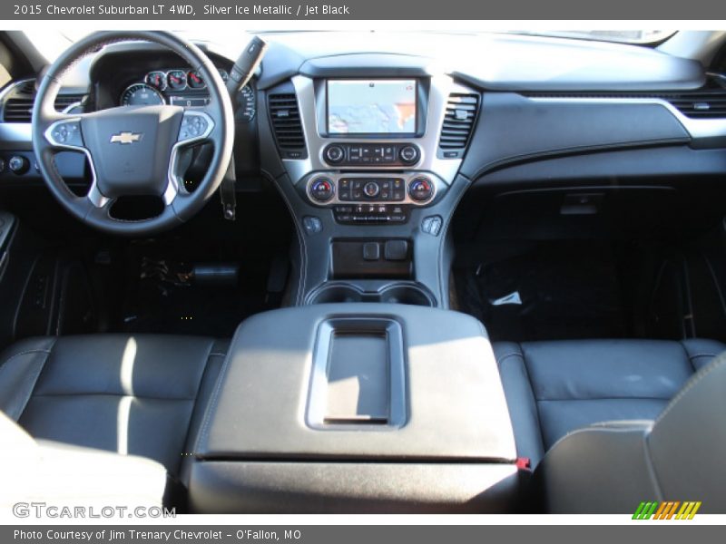 Silver Ice Metallic / Jet Black 2015 Chevrolet Suburban LT 4WD