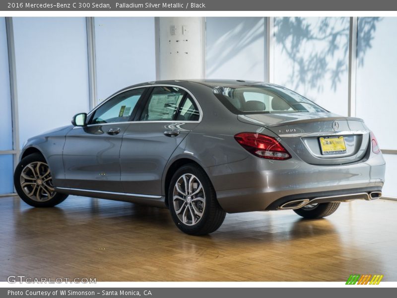 Palladium Silver Metallic / Black 2016 Mercedes-Benz C 300 Sedan