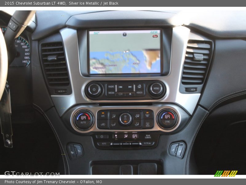 Silver Ice Metallic / Jet Black 2015 Chevrolet Suburban LT 4WD