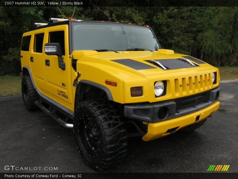 Yellow / Ebony Black 2007 Hummer H2 SUV