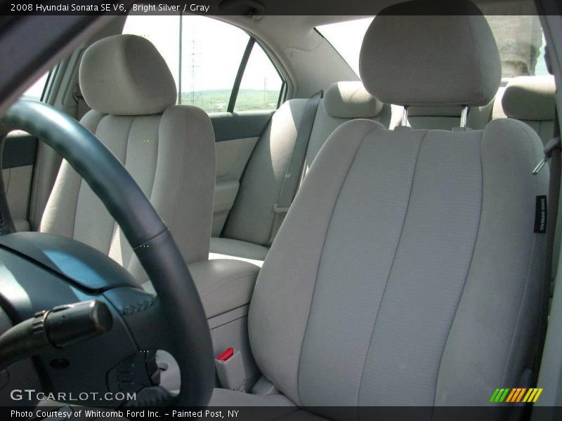 Bright Silver / Gray 2008 Hyundai Sonata SE V6