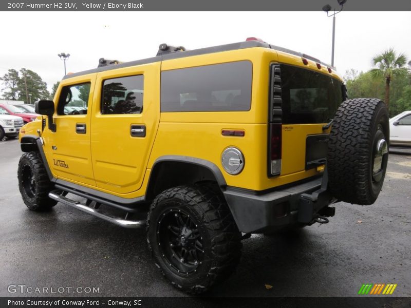 Yellow / Ebony Black 2007 Hummer H2 SUV