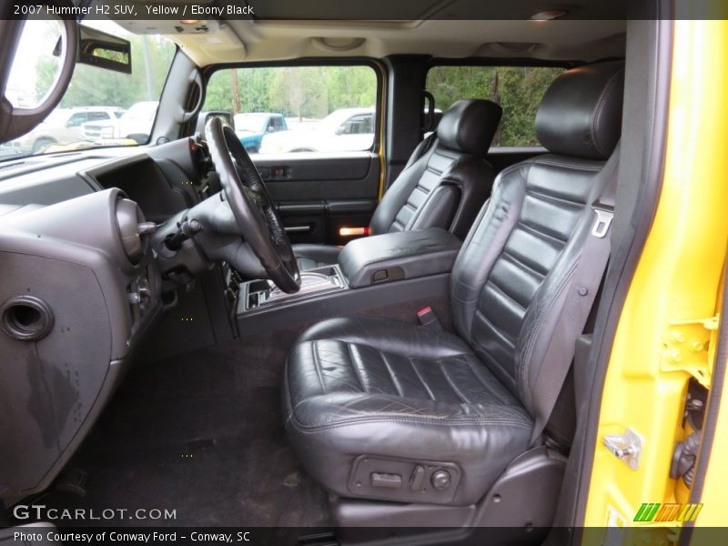 Front Seat of 2007 H2 SUV