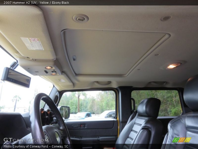 Yellow / Ebony Black 2007 Hummer H2 SUV