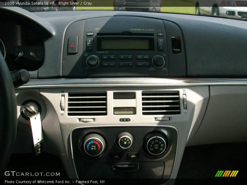 Bright Silver / Gray 2008 Hyundai Sonata SE V6