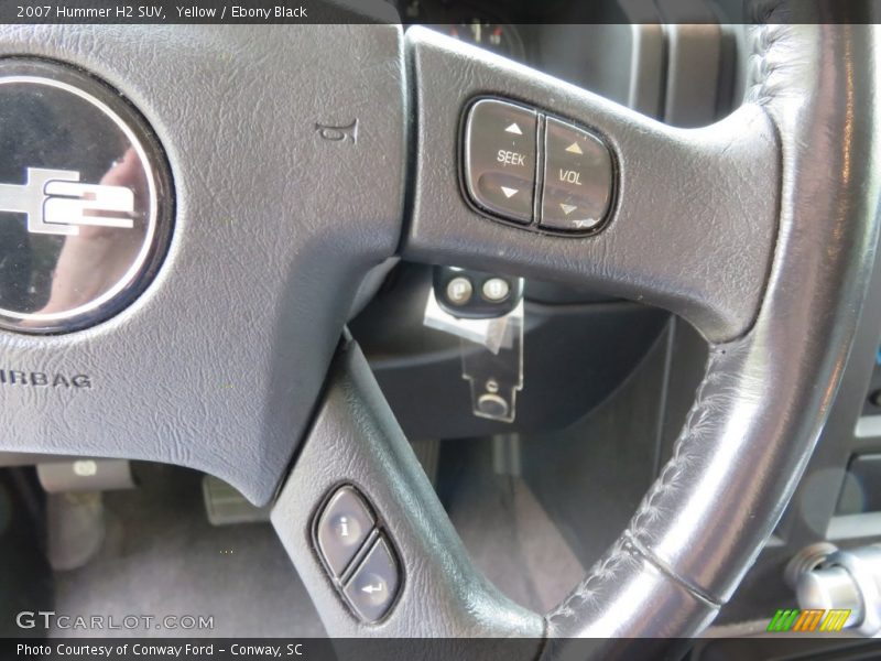 Yellow / Ebony Black 2007 Hummer H2 SUV