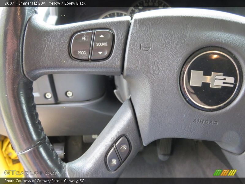 Yellow / Ebony Black 2007 Hummer H2 SUV