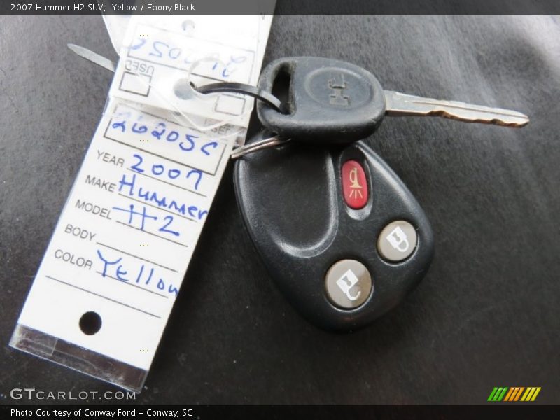 Yellow / Ebony Black 2007 Hummer H2 SUV