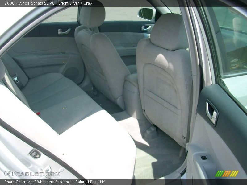 Bright Silver / Gray 2008 Hyundai Sonata SE V6