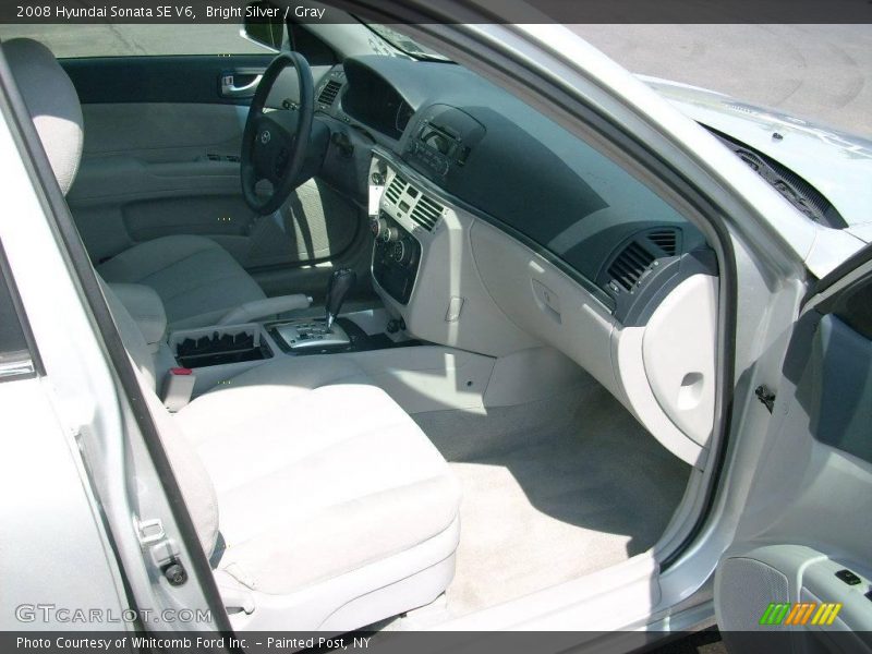 Bright Silver / Gray 2008 Hyundai Sonata SE V6