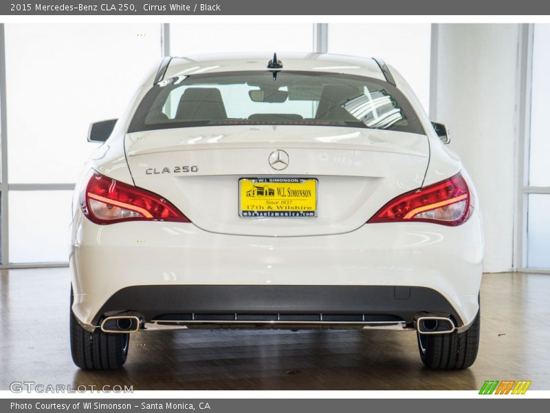 Cirrus White / Black 2015 Mercedes-Benz CLA 250