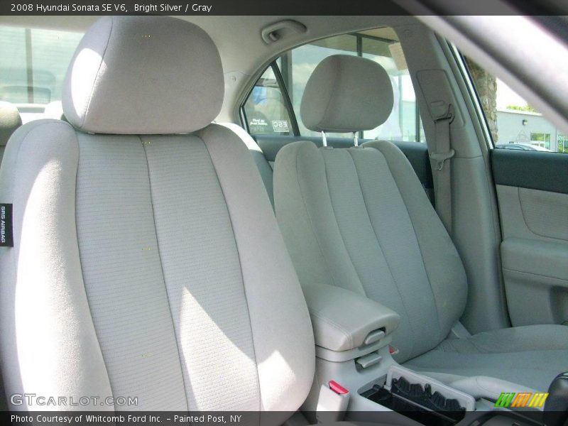 Bright Silver / Gray 2008 Hyundai Sonata SE V6