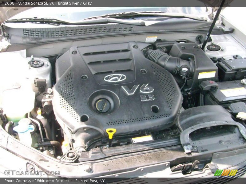 Bright Silver / Gray 2008 Hyundai Sonata SE V6