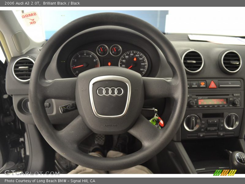 Brilliant Black / Black 2006 Audi A3 2.0T