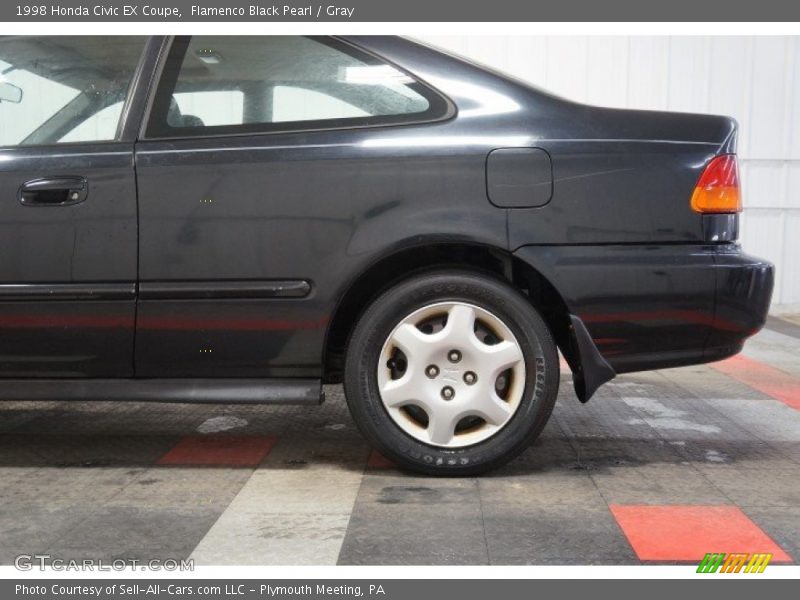 Flamenco Black Pearl / Gray 1998 Honda Civic EX Coupe