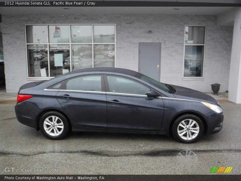 Pacific Blue Pearl / Gray 2012 Hyundai Sonata GLS