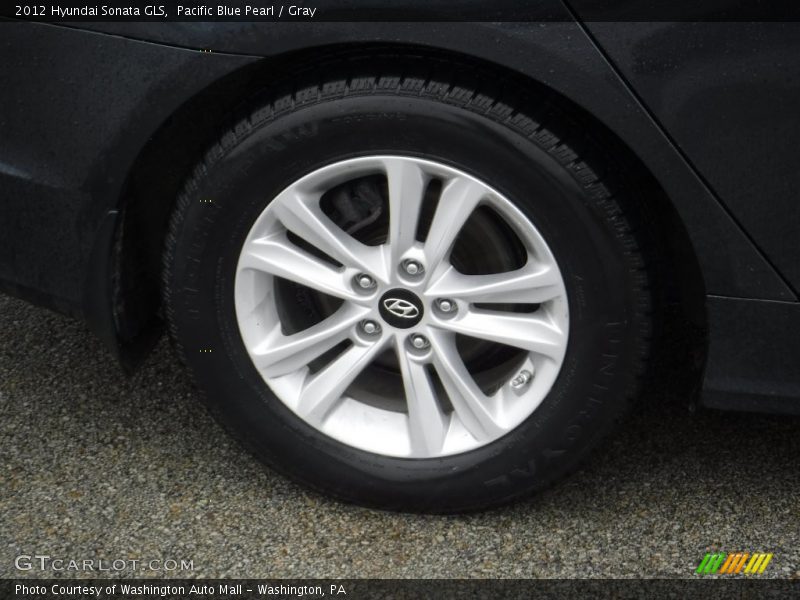Pacific Blue Pearl / Gray 2012 Hyundai Sonata GLS