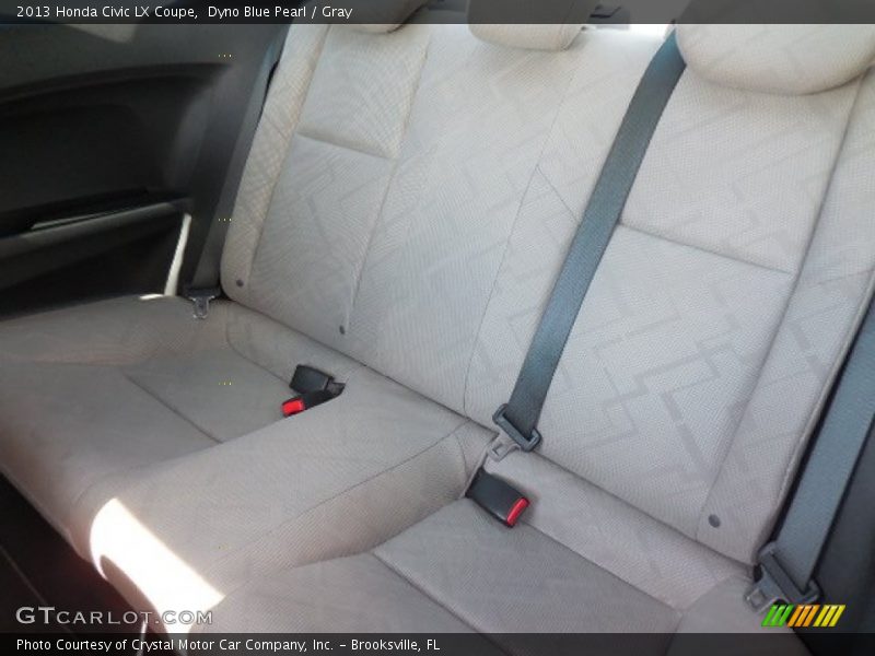 Dyno Blue Pearl / Gray 2013 Honda Civic LX Coupe
