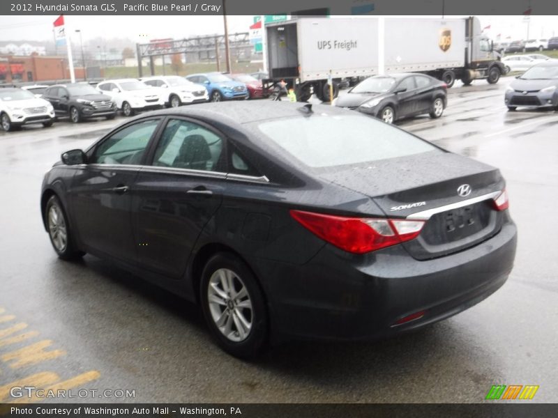 Pacific Blue Pearl / Gray 2012 Hyundai Sonata GLS