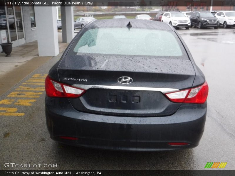 Pacific Blue Pearl / Gray 2012 Hyundai Sonata GLS