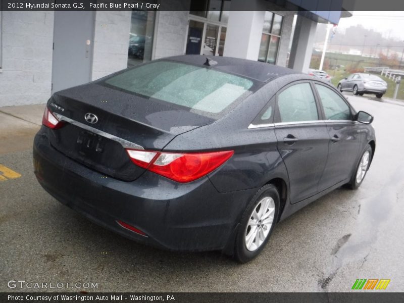 Pacific Blue Pearl / Gray 2012 Hyundai Sonata GLS