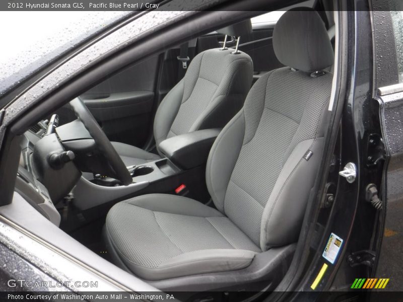 Pacific Blue Pearl / Gray 2012 Hyundai Sonata GLS