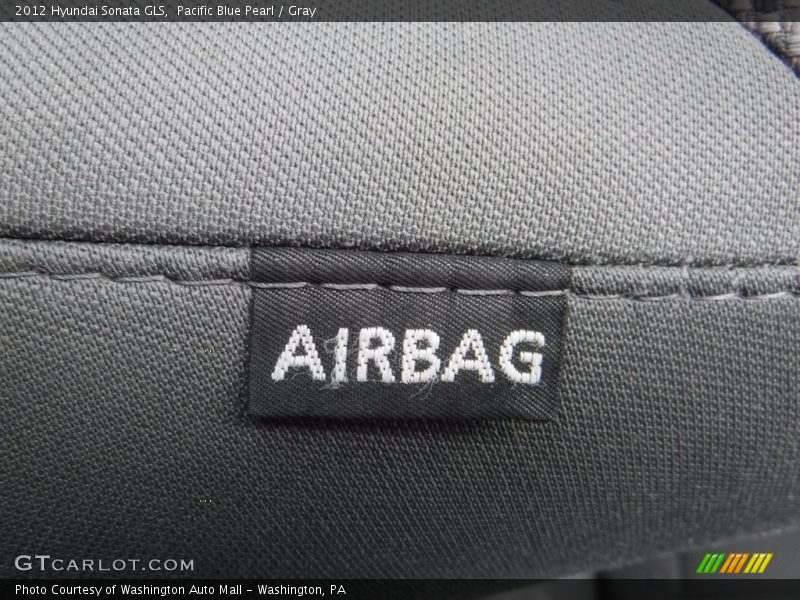Pacific Blue Pearl / Gray 2012 Hyundai Sonata GLS