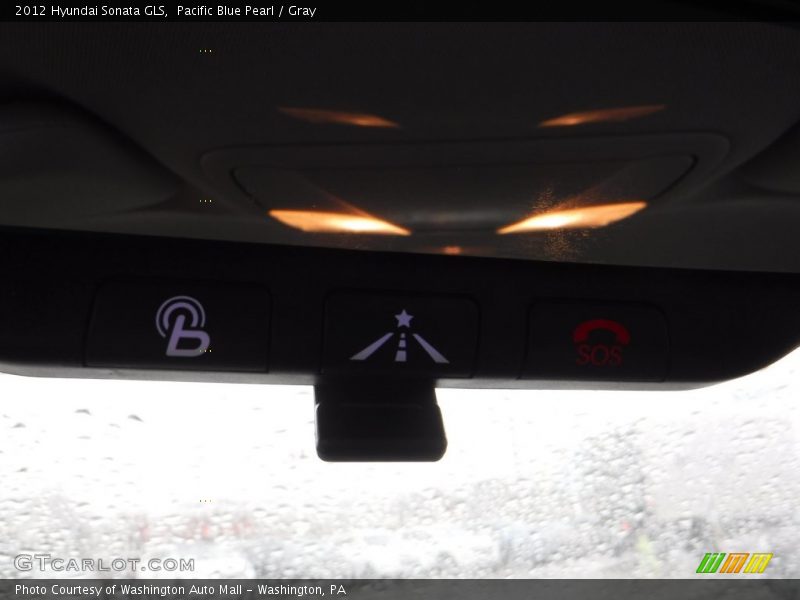 Pacific Blue Pearl / Gray 2012 Hyundai Sonata GLS