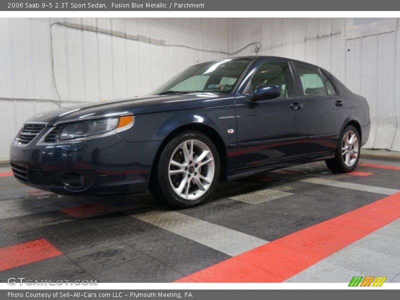 Fusion Blue Metallic / Parchment 2006 Saab 9-5 2.3T Sport Sedan