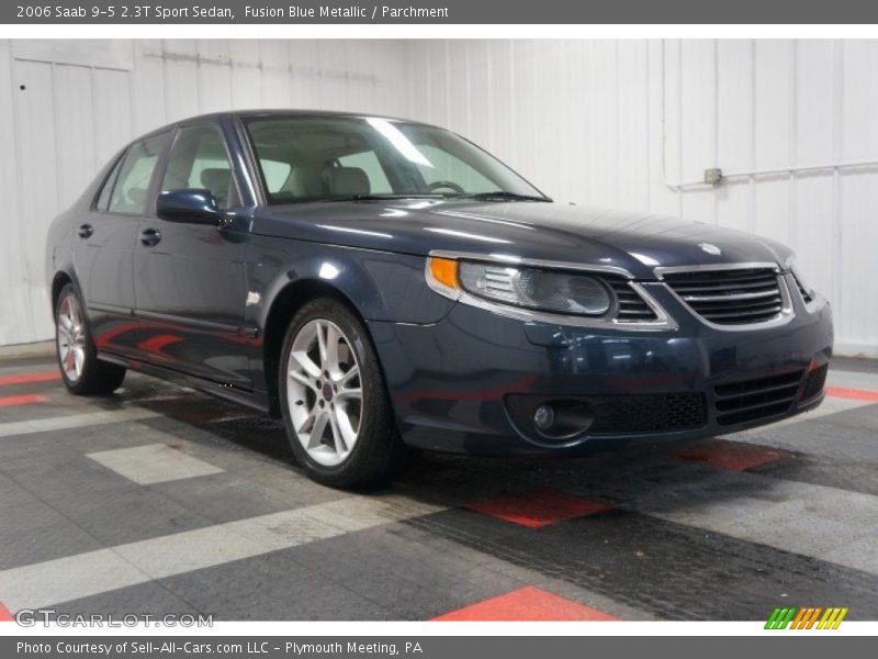 Fusion Blue Metallic / Parchment 2006 Saab 9-5 2.3T Sport Sedan