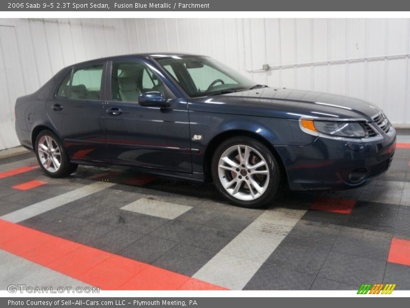 Fusion Blue Metallic / Parchment 2006 Saab 9-5 2.3T Sport Sedan
