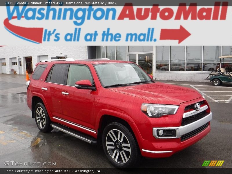 Barcelona Red Metallic / Black 2015 Toyota 4Runner Limited 4x4