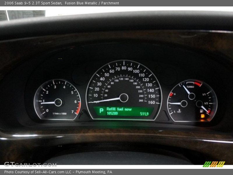 Fusion Blue Metallic / Parchment 2006 Saab 9-5 2.3T Sport Sedan