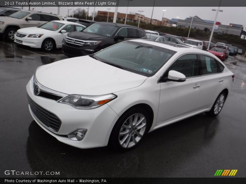 Blizzard White Pearl / Light Gray 2013 Toyota Avalon Limited