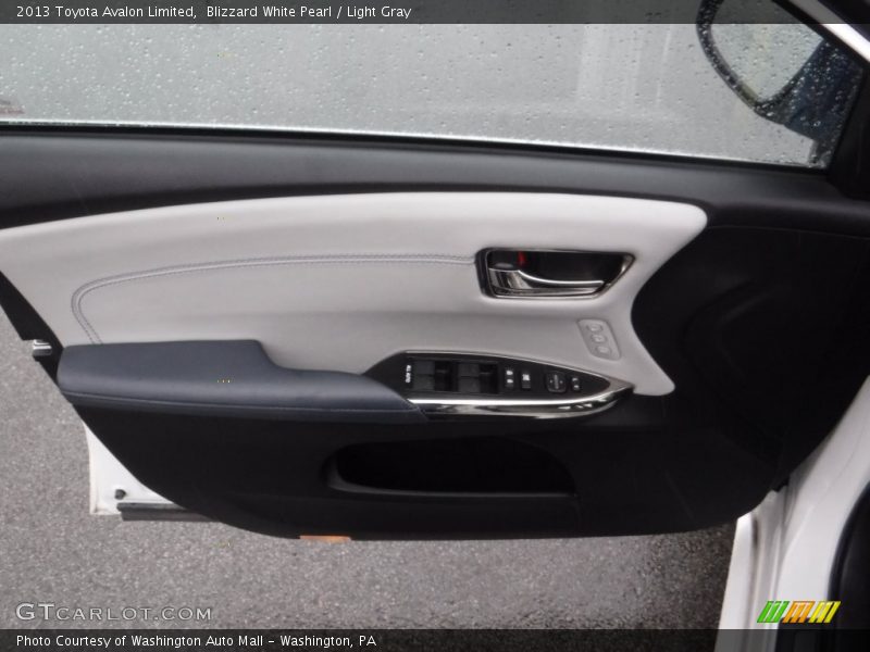 Blizzard White Pearl / Light Gray 2013 Toyota Avalon Limited