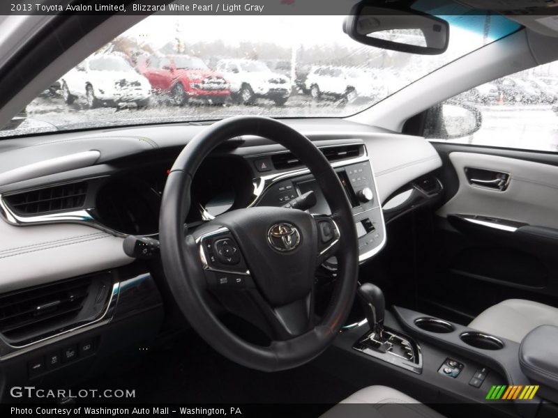 Blizzard White Pearl / Light Gray 2013 Toyota Avalon Limited
